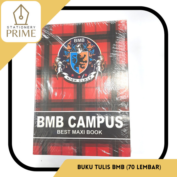 

Ready Buku Tulis BMB Campus 70 Lembar ( 1 Pack isi 10 Buku )