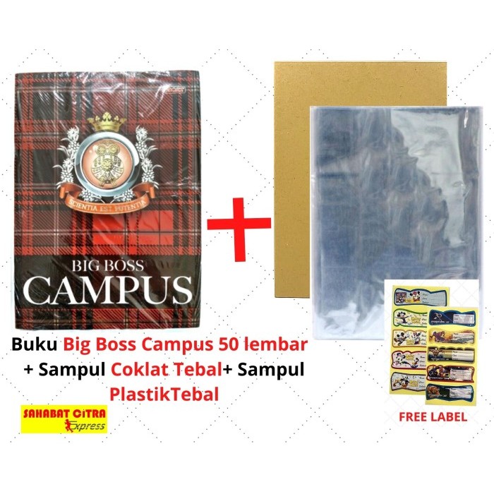 

Ready PAKET LENGKAP 8 BUKU TULIS BOXY BIGBOSS 50 LEMBAR SAMPUL TEBAL
