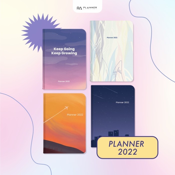 

Ready Buku Planner 2022 RA Weekly Journal Agenda Ready Stock Aesthetic Cover