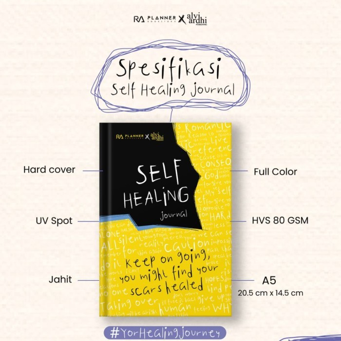 

Ready Buku Self Healing Journal AlviArdhi X RAplanner