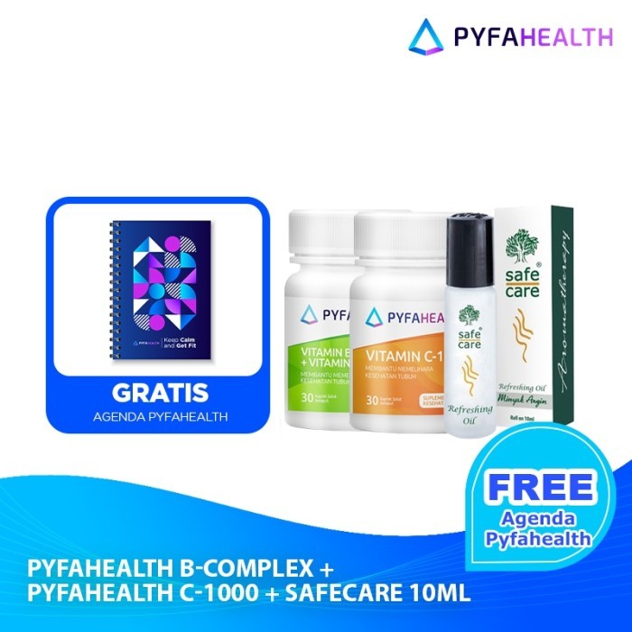 

Ready [EXCLUSIVE GIFT AGENDA] Pyfahealth B-Comp, Vit C-1000, Safecare 10ml