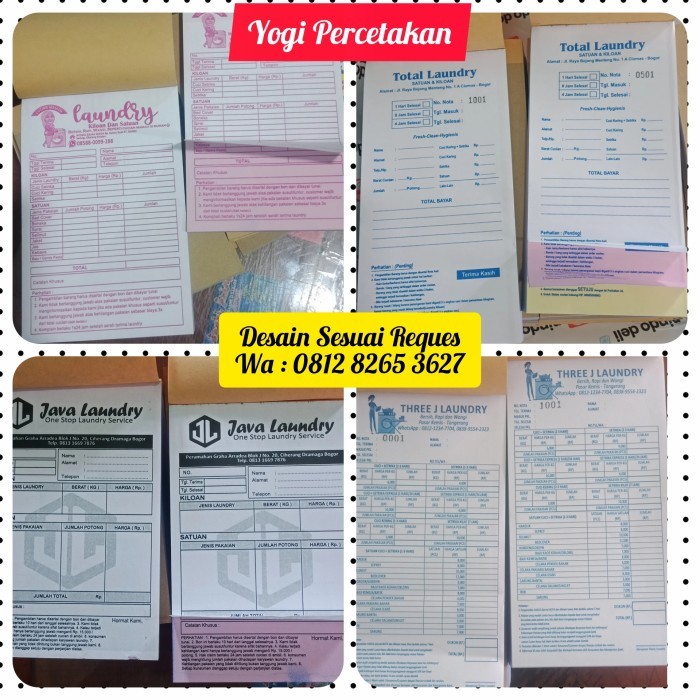 

Ready NOTA BON 3 ply cetak 2 warna murah