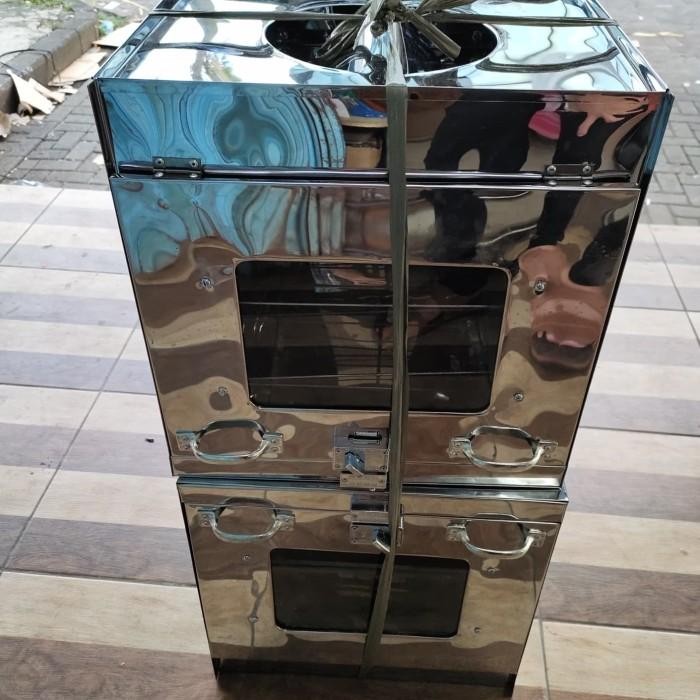 OVEN KUE / OVEN TANGKRING KOMPOR / OVEN STAINLESS STEEL UKRN 40X40 CM.