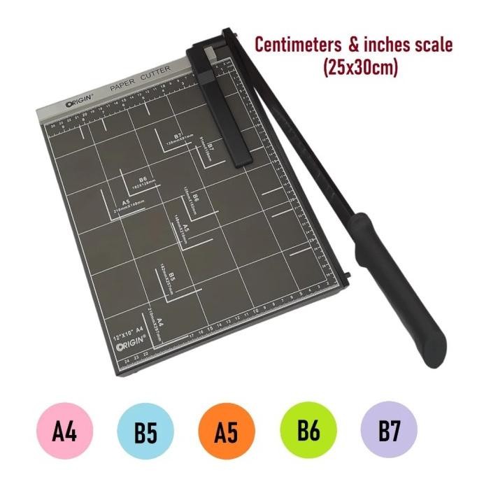 

Origin Paper Cutter A4R Dark Grey - Alat Potong Kertas Ukuran A4