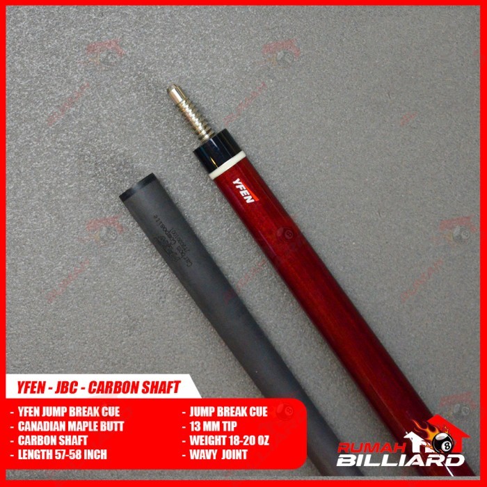 Stick Billiard - Billiard Cue - YFEN Jump Break Cue - Carbon Shaft