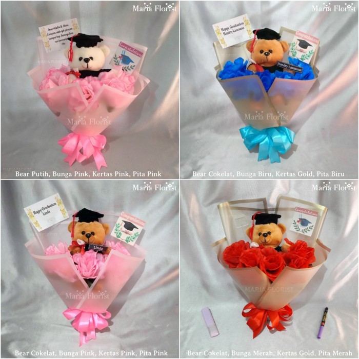 

BUKET BUNGA BONEKA BEAR WISUDA/ BUKET PALSU WISUDA/ BUKET BEAR WISUDA