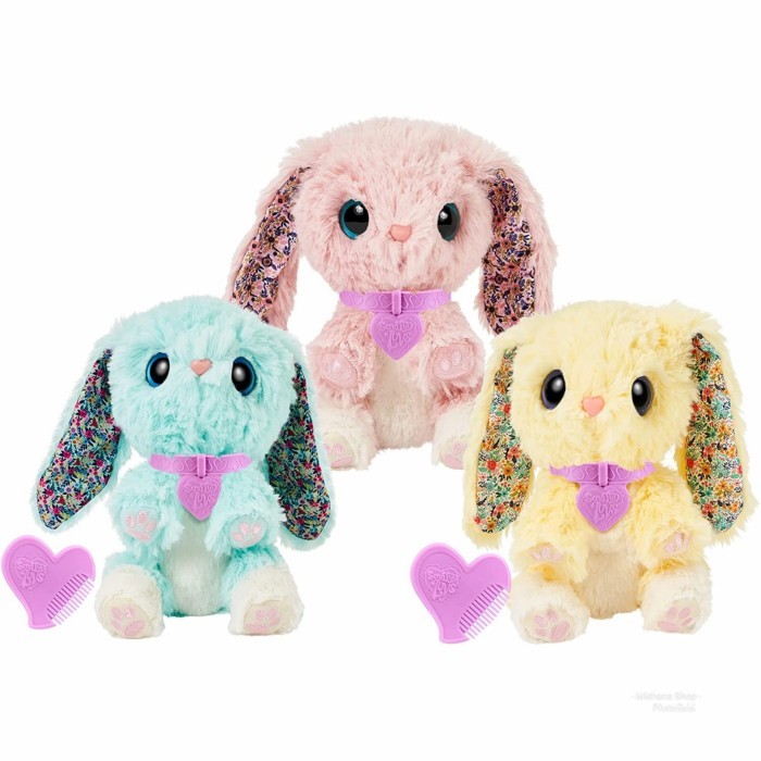 

BONEKA PLUSH LITTLE LIVE PETS SCRUFF A LUVS BLOSSOM BUNNIES