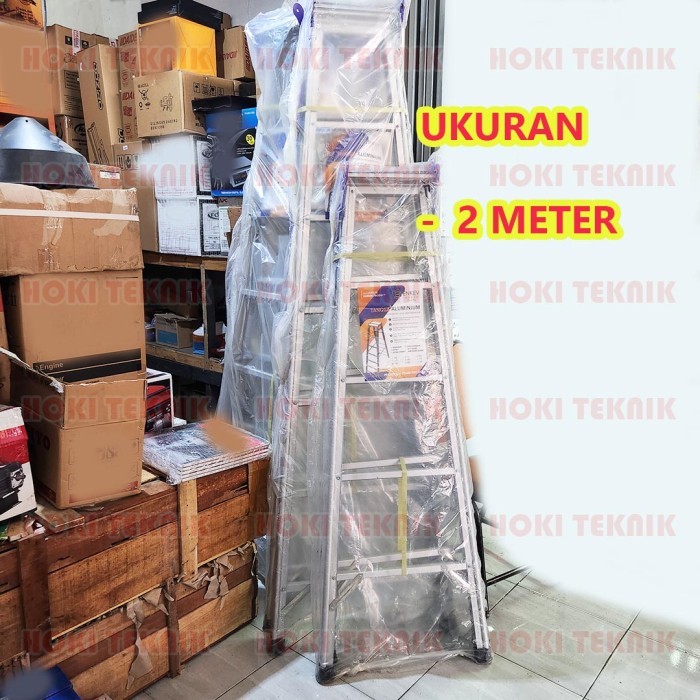 Tangga Aluminium 2 meter Lipat