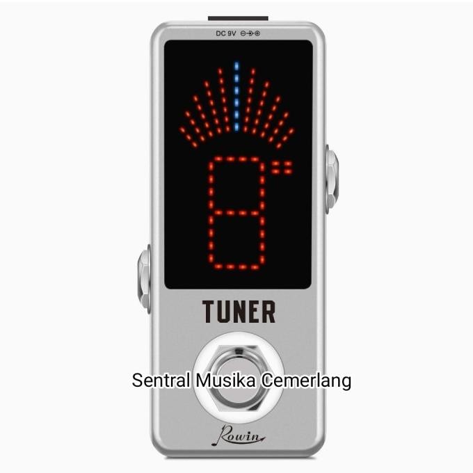 Pedal Efek Tuner Gitar Dan Bass Rowin Tuner Lt-910 Chromatic Tuner