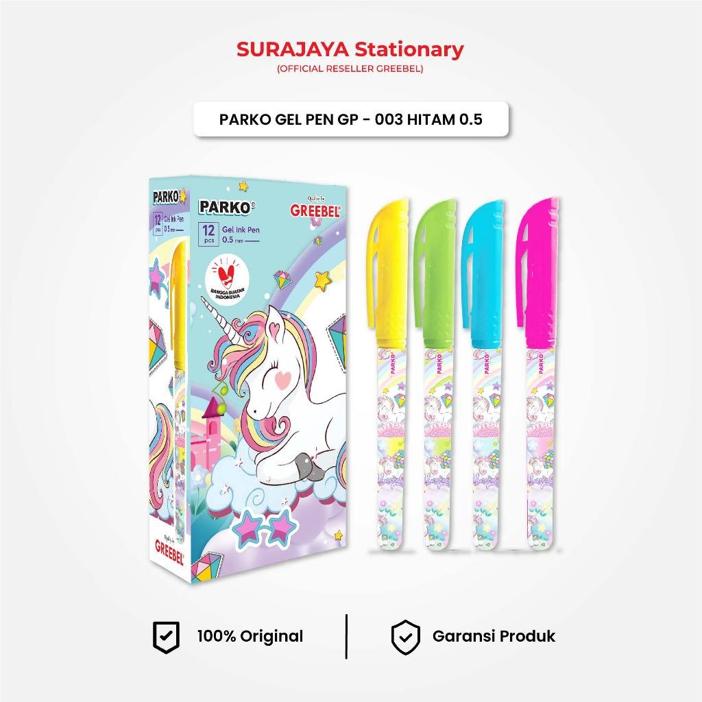 

PARKO Pulpen Karakter Lucu Ballpen / Parko GP-003 Tinta Hitam 0.5 / Ballpoint Bolpoint