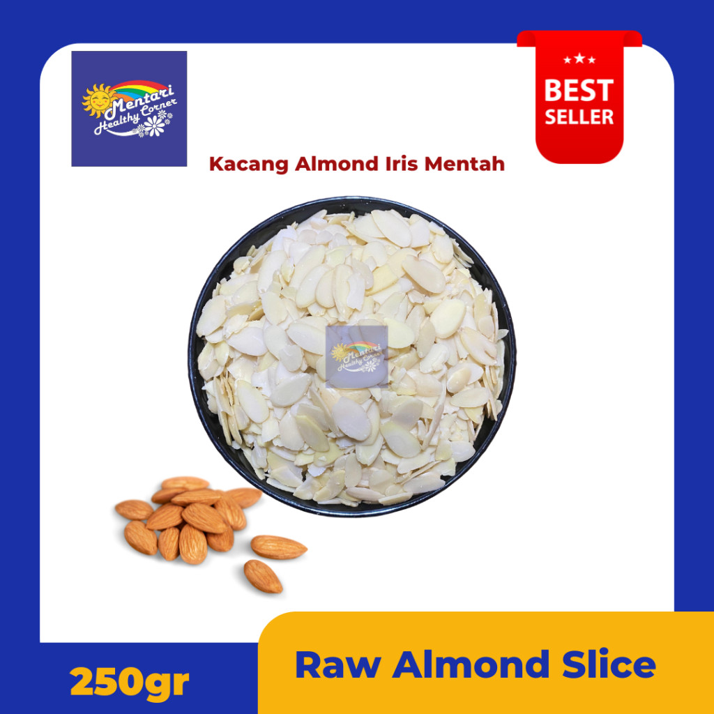 

Almond Lice Raw 250Gr Acang Almond Iri Mentah 250Gram