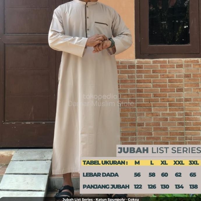 Baju Gamis Pria Jubah Laki Dewasa Zain Lengan Panjang Al Haramain Original