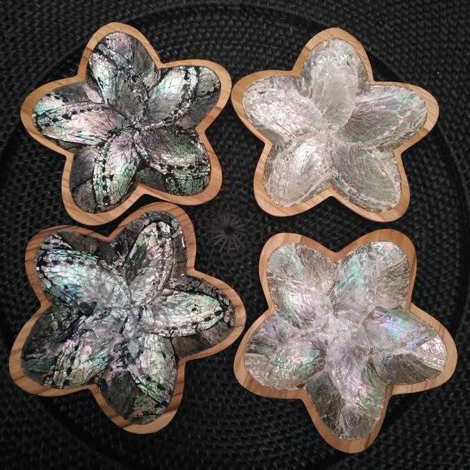 *****] Piring Kayu / Piring Kerang / Wooden / Plate / Piring Unik