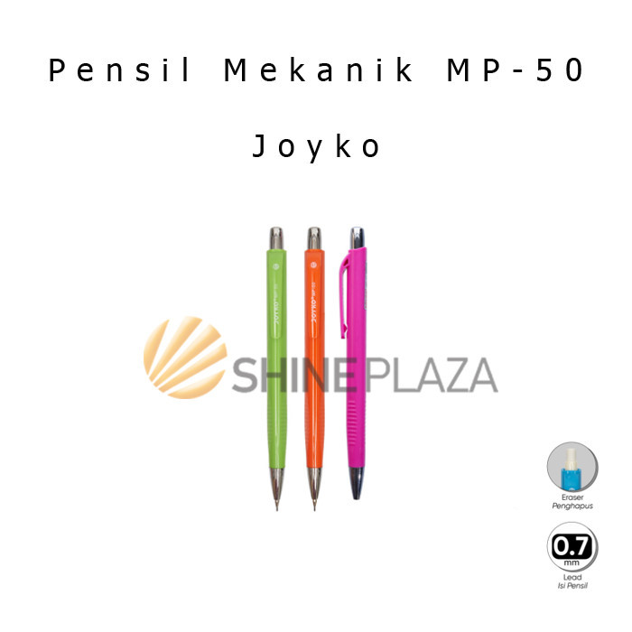 

PENSIL MEKANIK JOYKO MP-50 0.7MM - MECHANICAL PENCIL JOYKO 0,7 MM