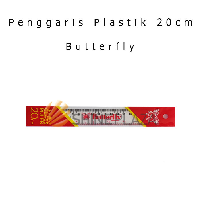 

PENGGARIS PLASTIK 20CM - BUTTERFLY