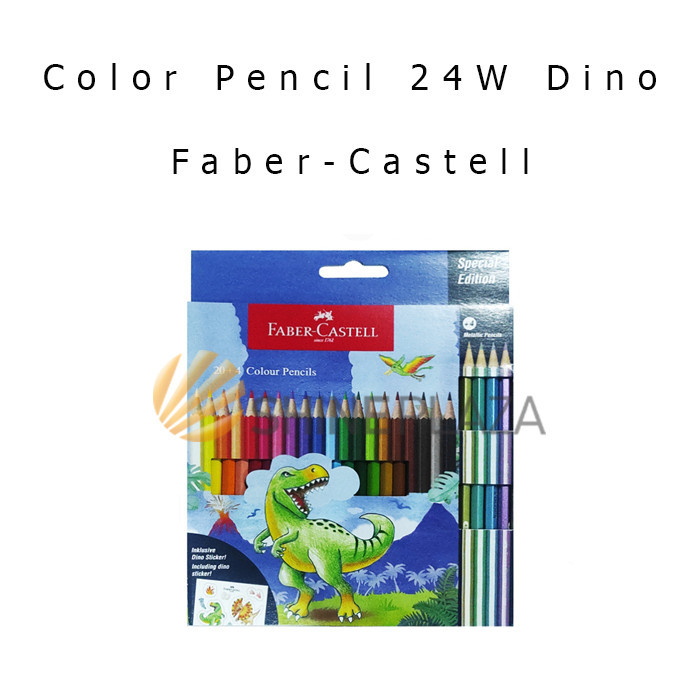 

PENSIL WARNA FABER-CASTELL 24 COLORS DINO SPECIAL EDITION - COLOR PENCIL 24 COLOUR