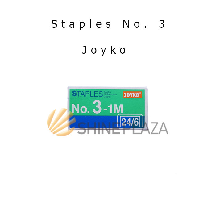 

ISI STAPLES BESAR JOYKO NO.3 - REFILL HEKTER JEPRETAN STEPLER 24/6