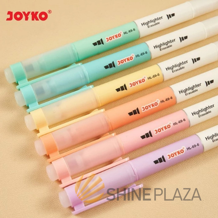 

ERASABLE HIGHLIGHTER PASTEL SET - PENANDA DAPAT DIHAPUS JOYKO HL-69-6