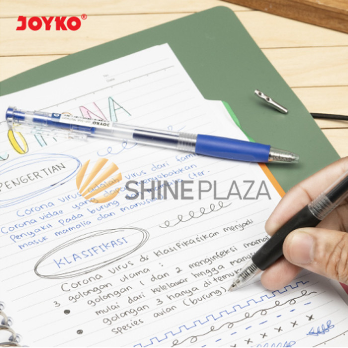 

PULPEN GEL PEN JOYKO MYTEAM GP-346 0.5MM - BOLPEN PENA GEL HITAM BIRU 0,5 MM