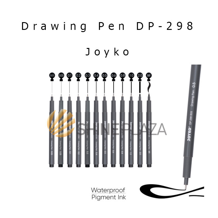 

DRAWING PEN JOYKO DP-298 - SPIDOL PULPEN PENA GAMBAR HITAM SATUAN