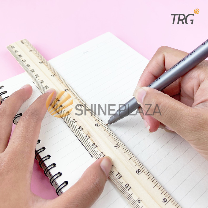 

TRG WOODEN RULER 30 CM RLW-30 - PENGGARIS MISTAR KAYU 30CM TRG