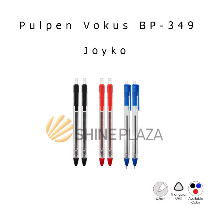 

PULPEN JOYKO VOKUS TRANS BP-349 0.7MM - BOLPEN PENA BALL PEN 0,7 MM