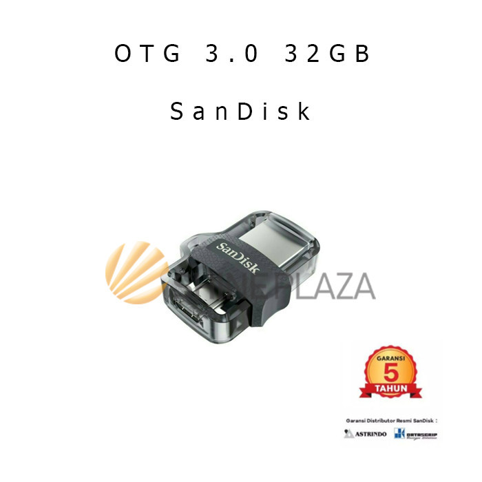 

SANDISK FLASHDISK OTG 32GB ULTRA DUAL DRIVE M3.0 DD3 32 GB ORIGINAL