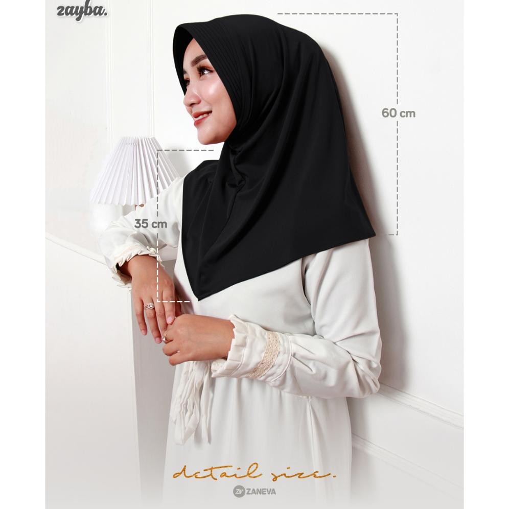 Berkah Sale Zaneva - Zayba Hijab Bergo Pad Sport By Zaneva || Terbaru Kekinian Modern Simple Adem St