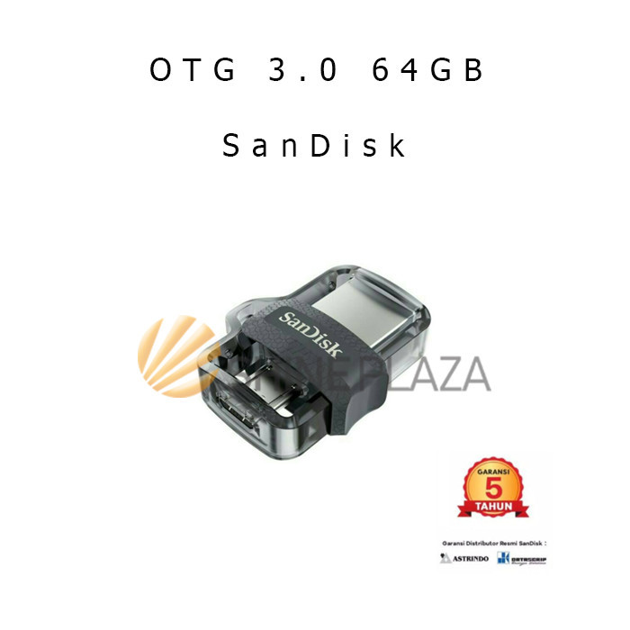 

SANDISK FLASHDISK OTG 64GB ULTRA DUAL DRIVE M3.0 DD3 64 GB ORIGINAL