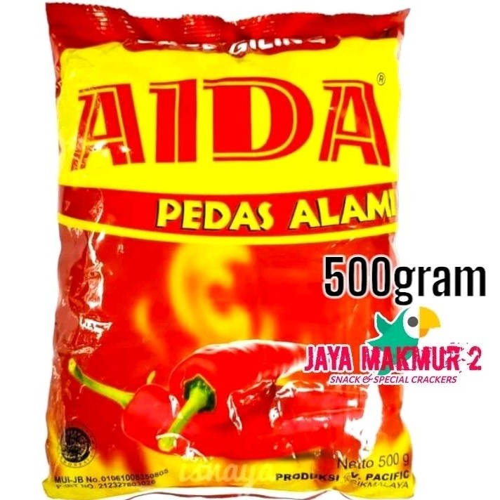 

cabe giling aida pedas alami 500 gram bubuk