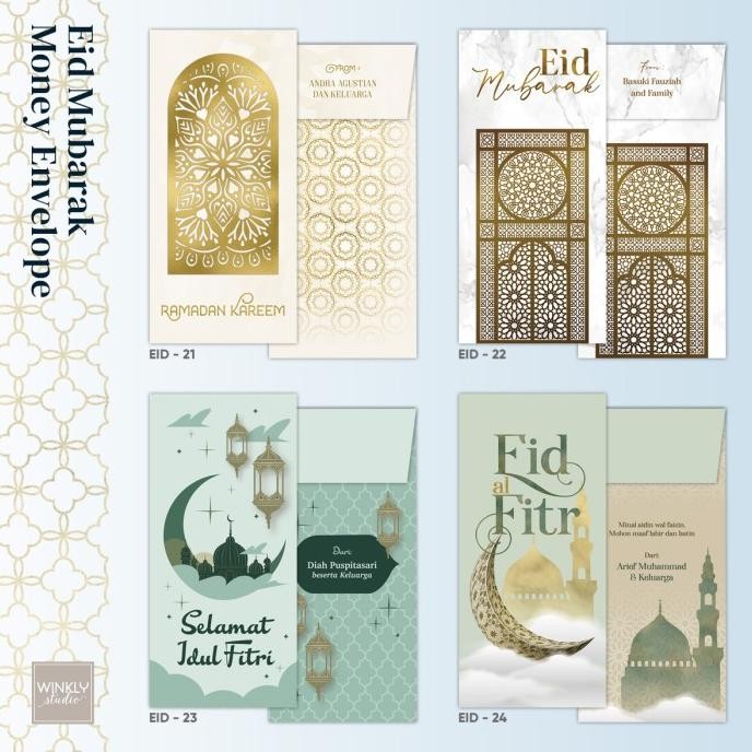 

Mubarak| Custom Amplop Lebaran THR Panjang Angpao Idul Fitri Angpau Hari Raya F