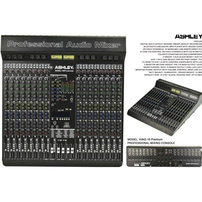MIXER ASHLEY KING 16 PREMIUM KING16 PREMIUM KING16PREMIUM ORIGINAL