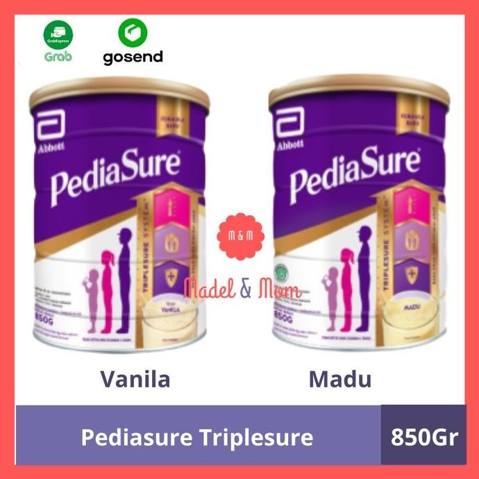 

Pediasure Triplesure Vanila / Madu 850Gr Gojek Grab Only