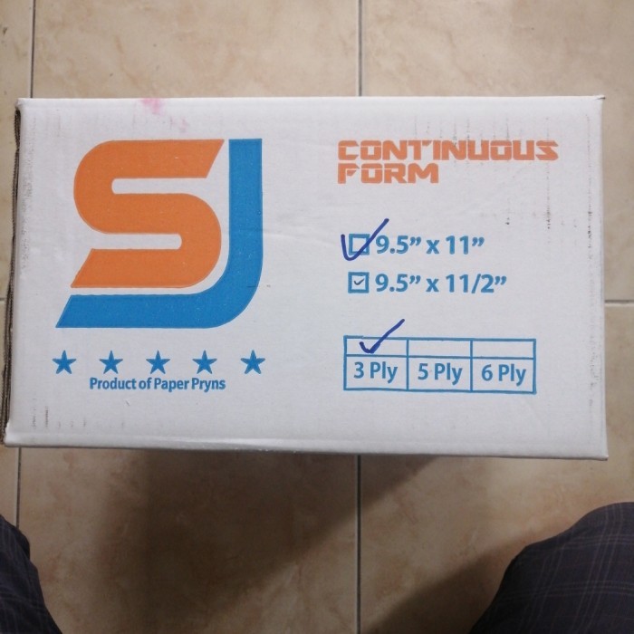 

Ready CONTINUS FORM KERTAS KOMPUTER SJ 91/2x11 3 PLY