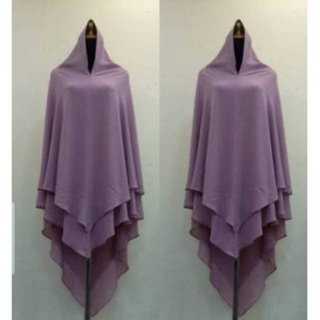 Premium Hijab Ceruti Jumbo Khimar Syari Narnia Ori Jns