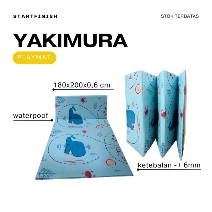 PLAYMAT BAYI YAKIMURA JUMBO 180X200CM | TIKAR LIPAT ANAK | KARPET PLAYMATE ANAK FOAM TEBAL MOTIF BOL