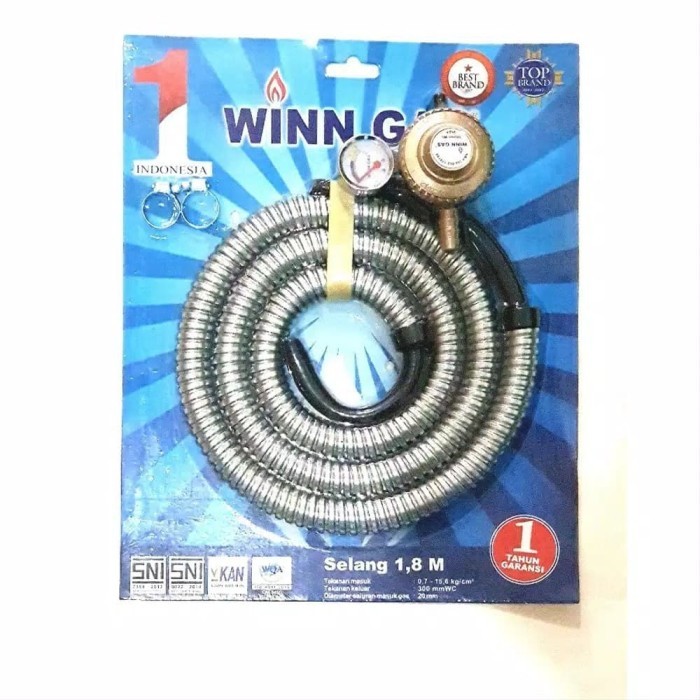 Winn Gas Selang Gas + Regulator Gas W-88/ W-28 Bagus Berkualitas