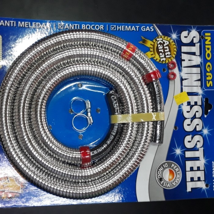 Selang Gas 3 Lapis Spiral Stainless