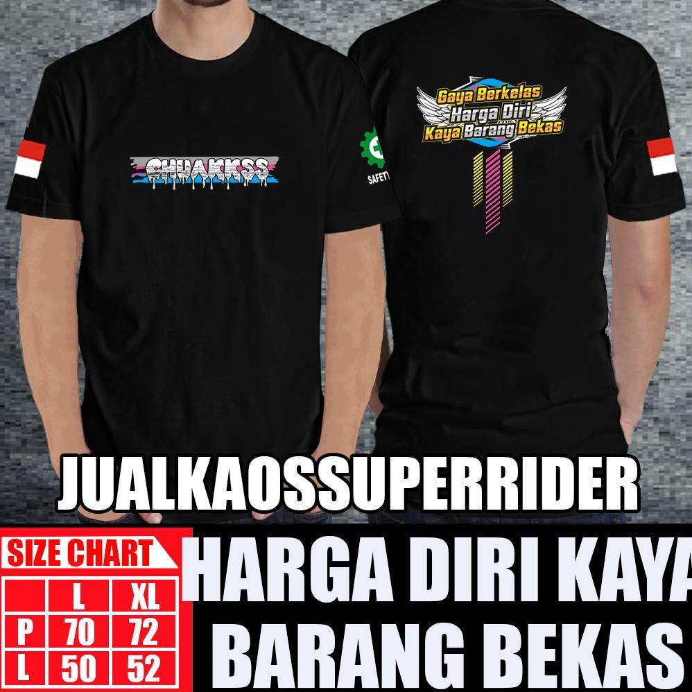 Promo Kaos Pria Chuakkss Gaya Berkelas Harga Diri Kaya Barang Bekas O&J Style