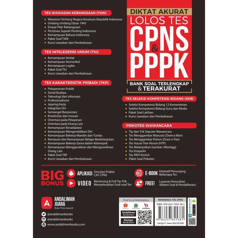 

Terlaris Buku Diktat Akurat Lolos Tes Cpns & Pppk (Andaliman) Ready Stok