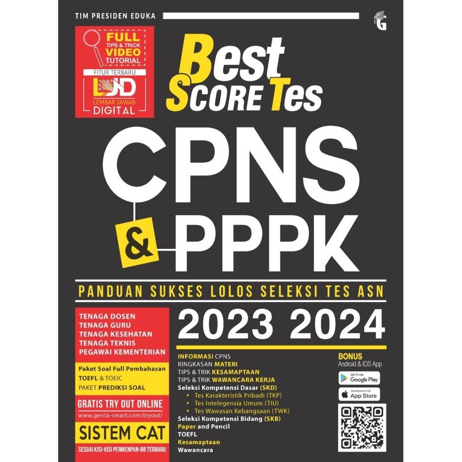 

Terlaris Buku Best Score Tes Cpns & Pppk 2023 2024 (Genta Smart) Ready Stok