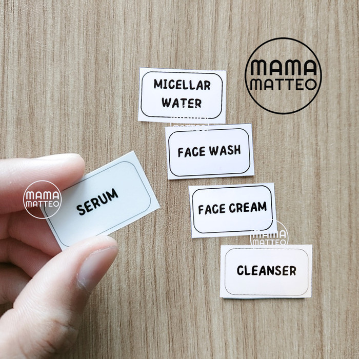 STICKER BENING Label Botol Pouch Refill Travel Stiker Face Wash Muka