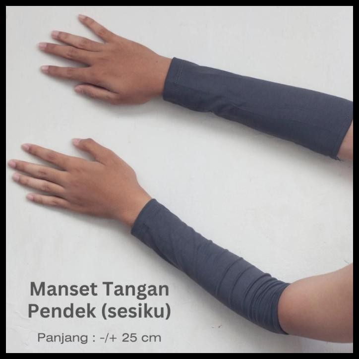 Promo Manset Tangan Wanita Pria Hijab Pendek Siku Premium Muslim Bahan Rayon Best Seller