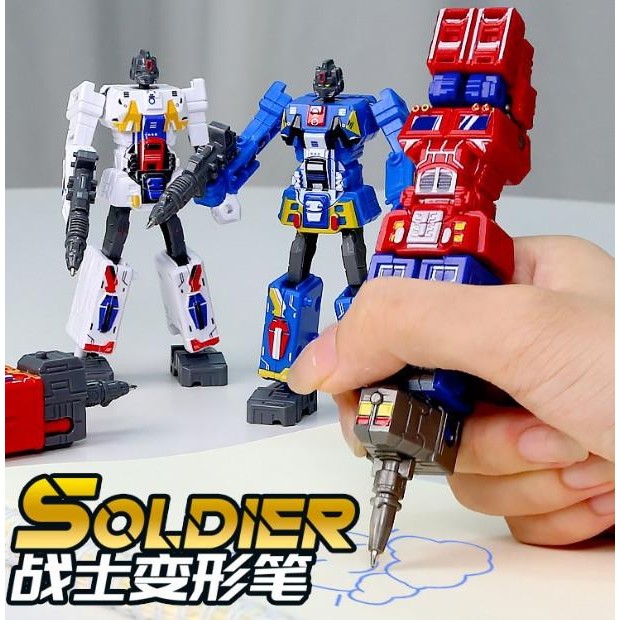 

Produk Baru!! Mainan Pulpen Robot Transformasi Pena Bolpen Anak Alat Tulis Hadiah Gift Optimus