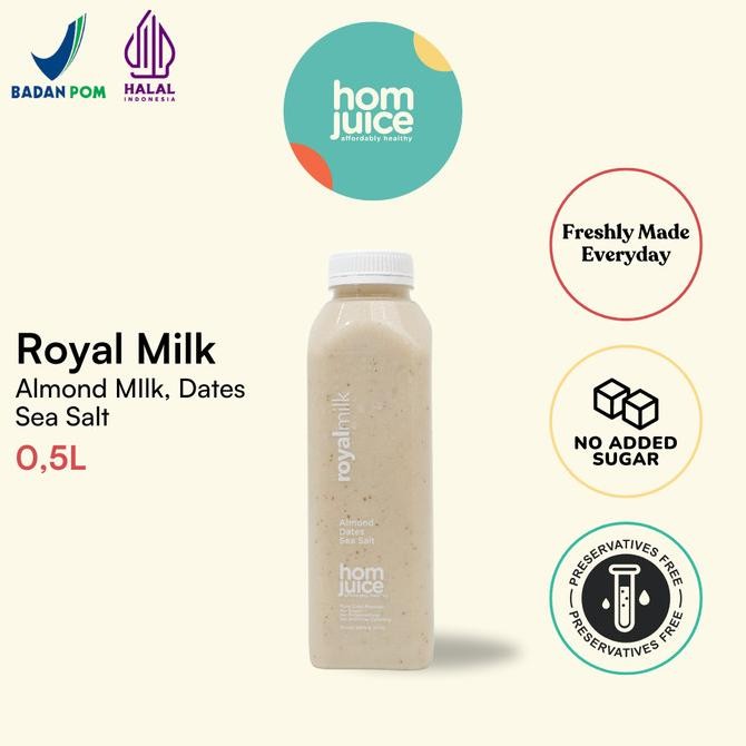 

royal milk 500ml by homjuice susu almond minuman sehat termurah