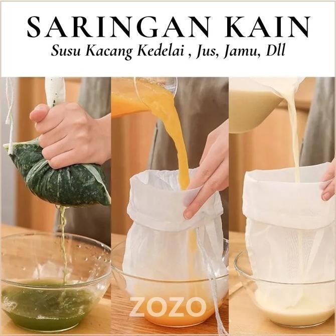

zozo kain saringan susu kedelai kacang almond santan buah sayur peras termurah