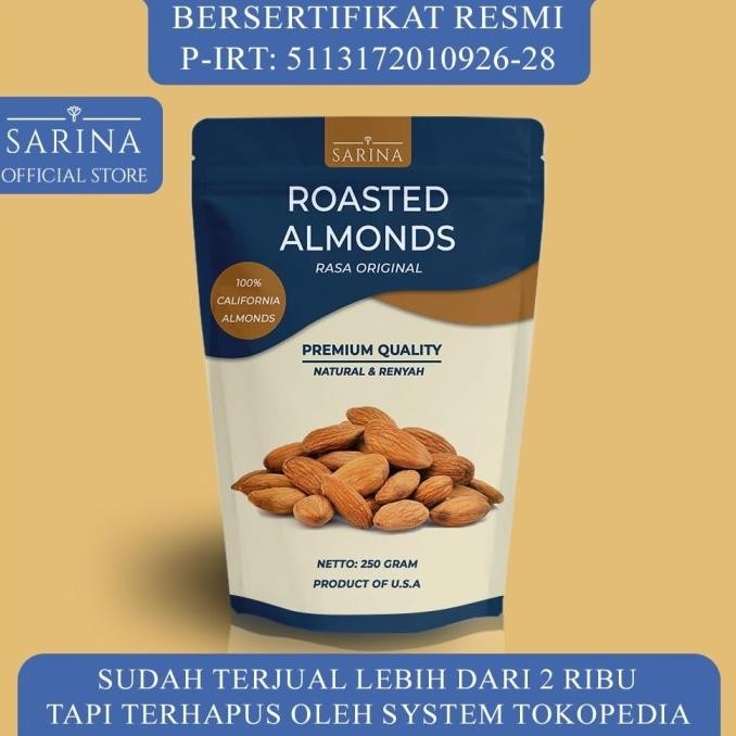 

almond roasted / kacang almond panggang premium termurah