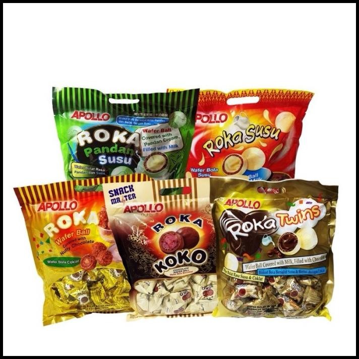 

Apollo Roka Wafer Ball 420G (Isi 70 Biji) Wafer Coklat