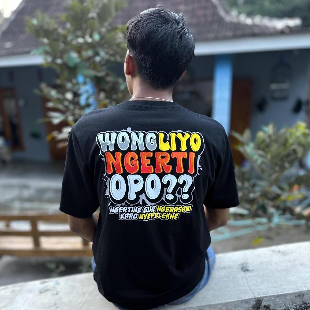 Kaos Custom Satuan Gambar Tulisan/Nama Depan Belakang Baju Custom  Combed 24S Pria Unisex