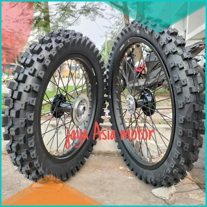 Sepaket Velg Klx 16 19 Ban Primax Godzilla Atau Swallow Bonus Cakram